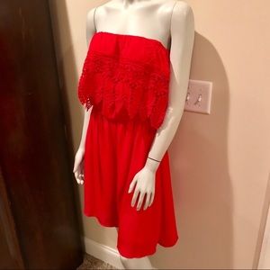 New Gianni bini Cherry red dress